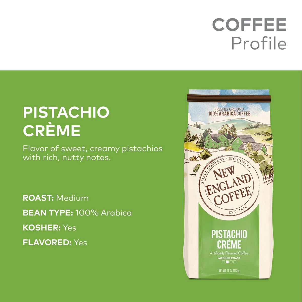 New England Coffee Pistachio Creme Coffee