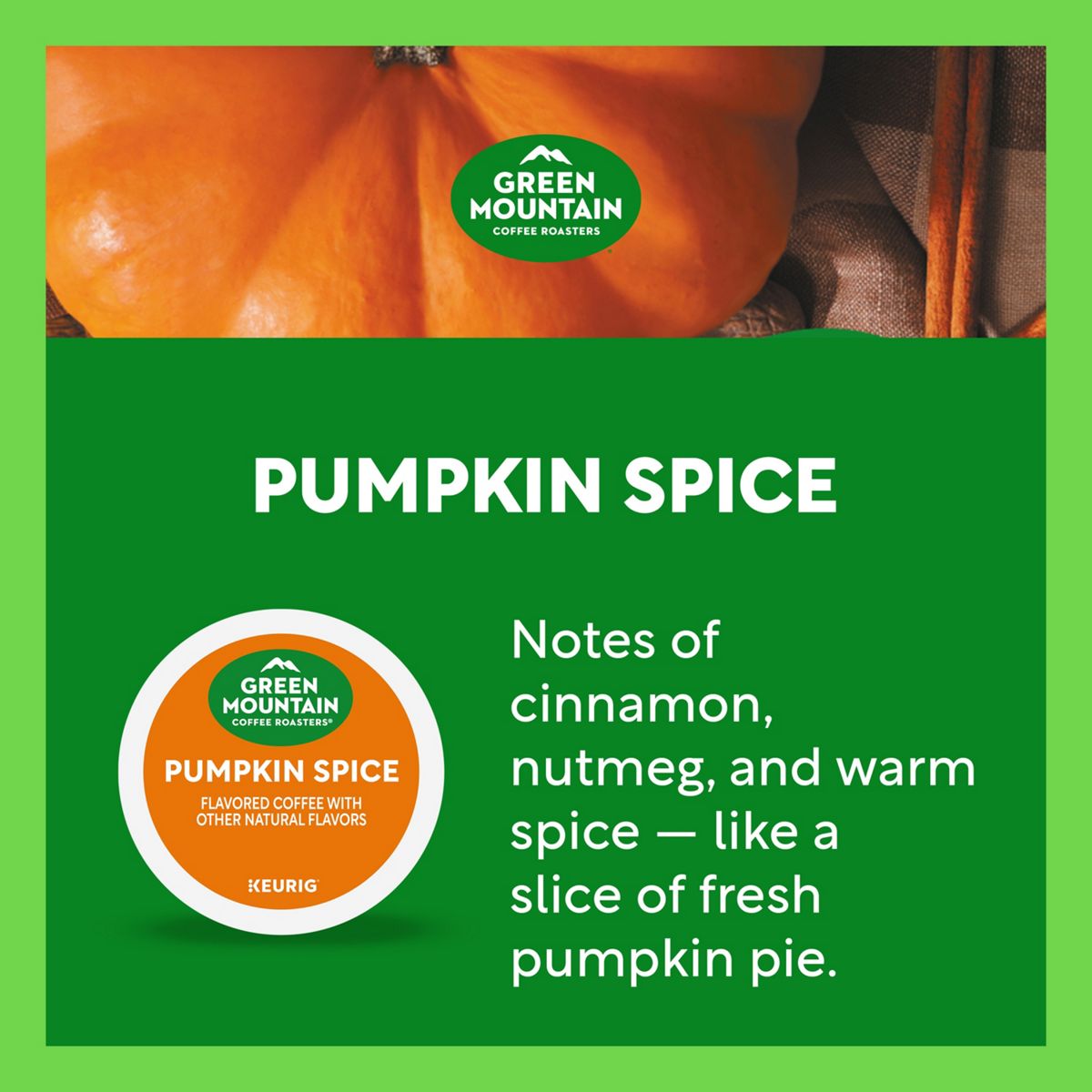 Green Mountain Coffee Roasters Pumpkin Spice Coffee K-Cup Pods