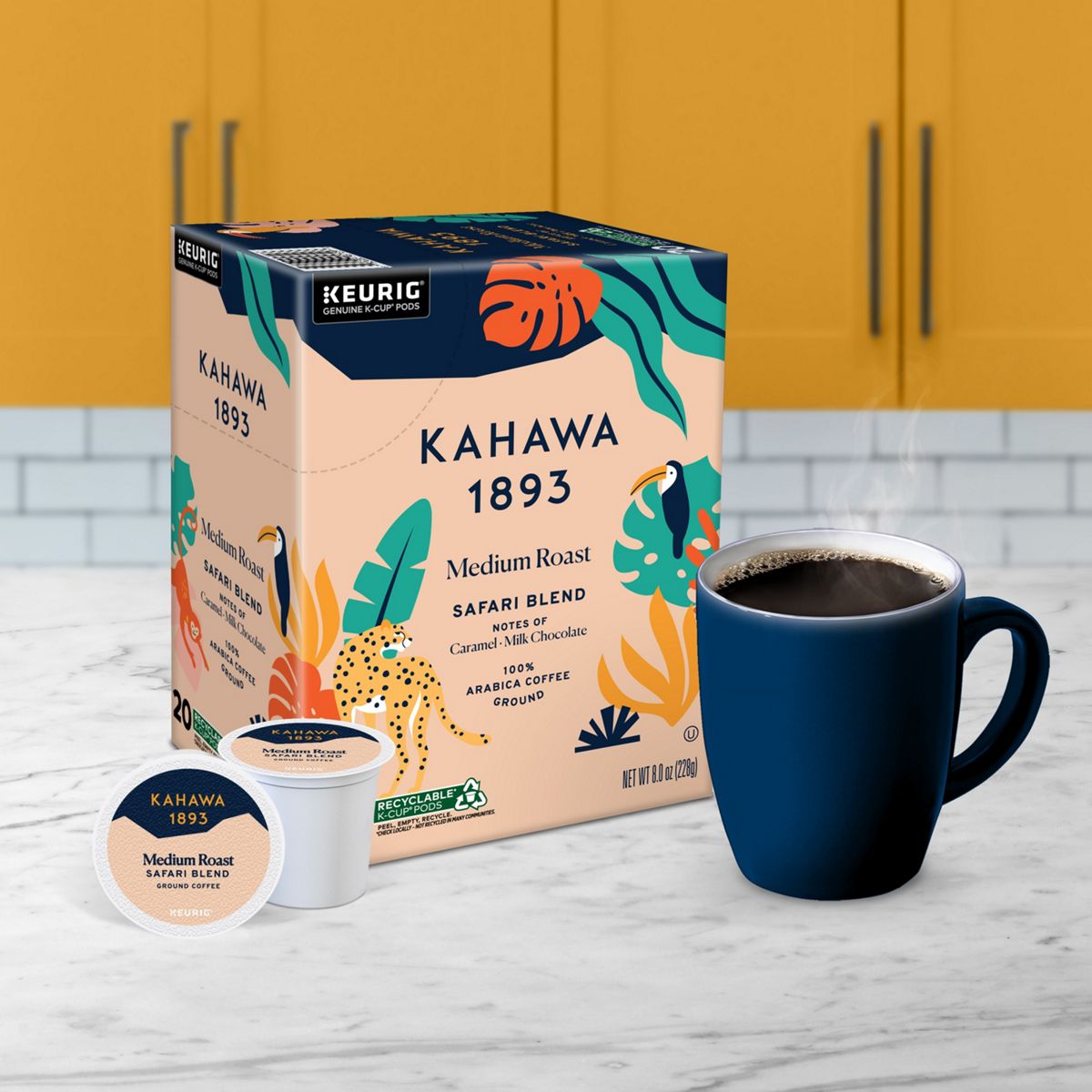 Kahawa 1893 Safari Blend Coffee K-Cup Pods
