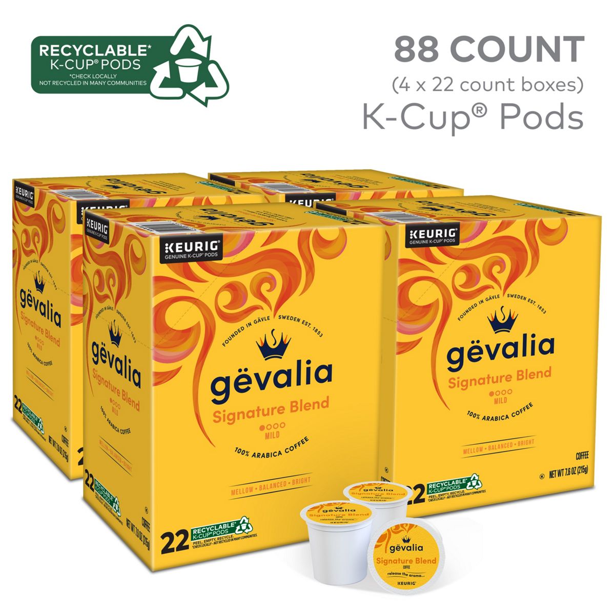GEVALIA Signature Blend Coffee K-Cup Pods