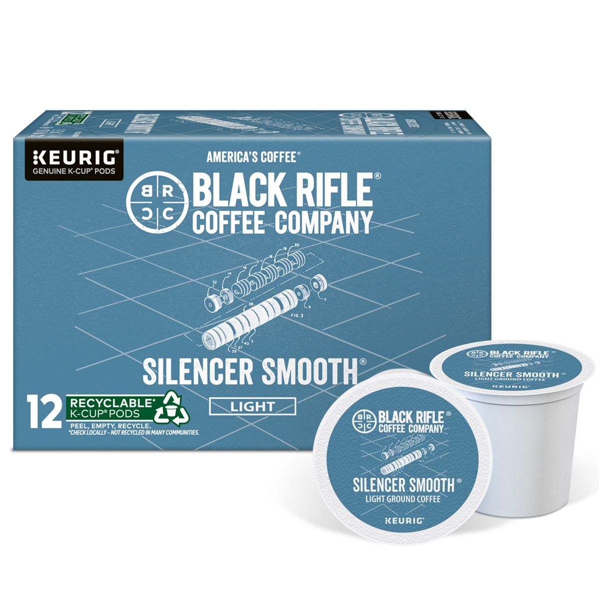Black Rifle Coffee Company Silencer Smooth Coffee K-Cup Pods