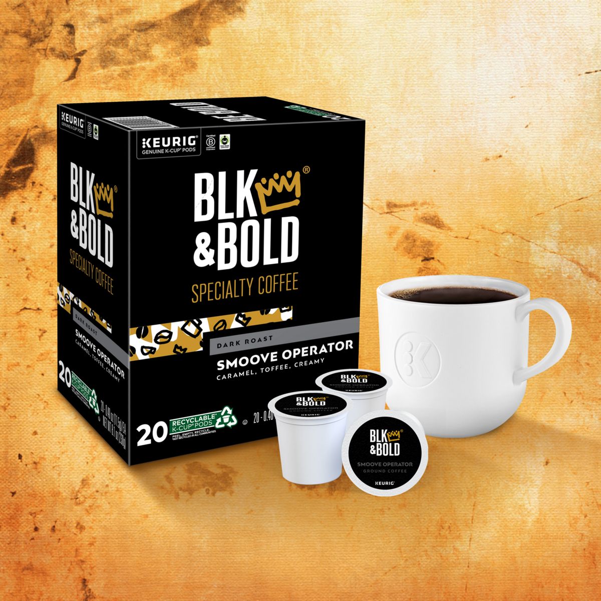 BLK & BOLD Smoove Operator Coffee K-Cup Pods