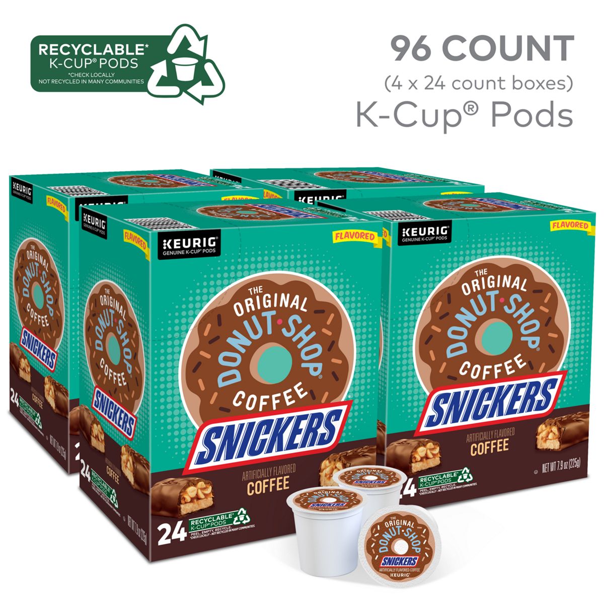 The Original Donut Shop Snickers Coffee K-Cup Pods