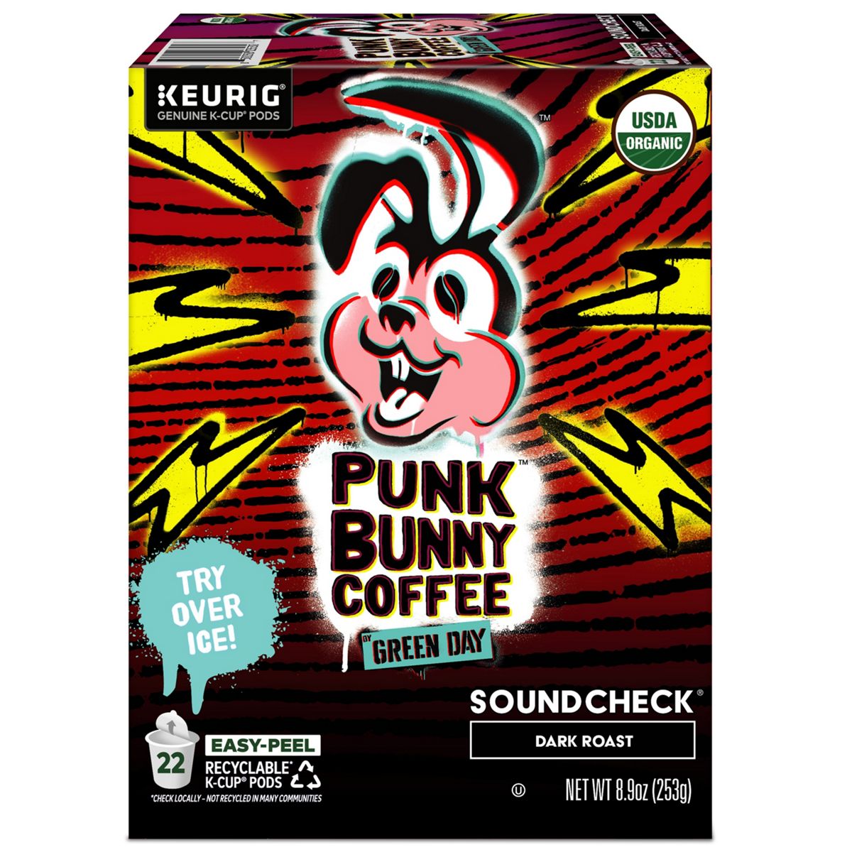 Punk Bunny Coffee Soundcheck Coffee K-Cup Pods