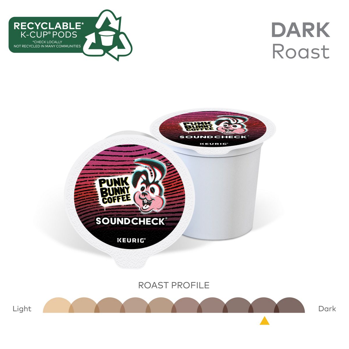 Punk Bunny Coffee Soundcheck Coffee K-Cup Pods