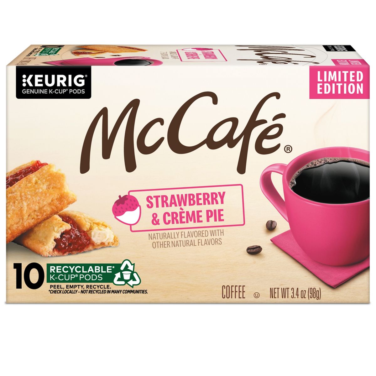 McCafe Strawberry & Creme Pie Coffee K-Cup Pods