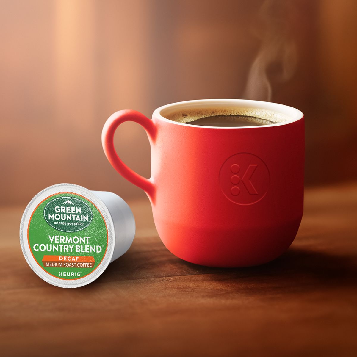 Green Mountain Coffee Roasters Vermont Country Blend Decaf Coffee K-Cup Pods