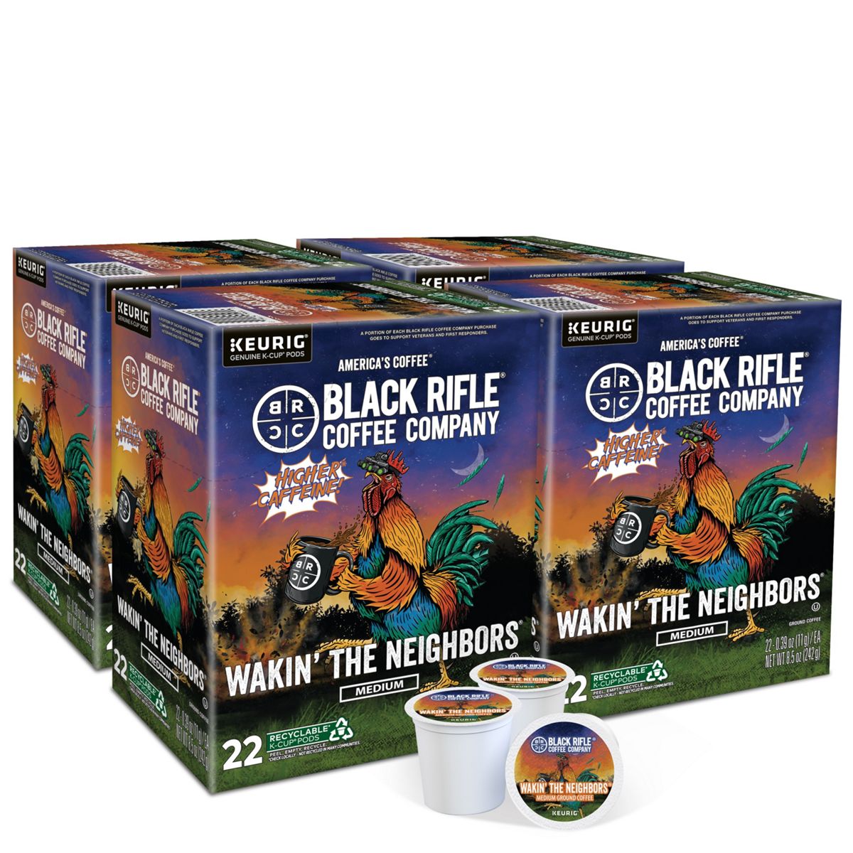 Black Rifle Coffee Company Wakin' The Neighbors Coffee K-Cup Pods