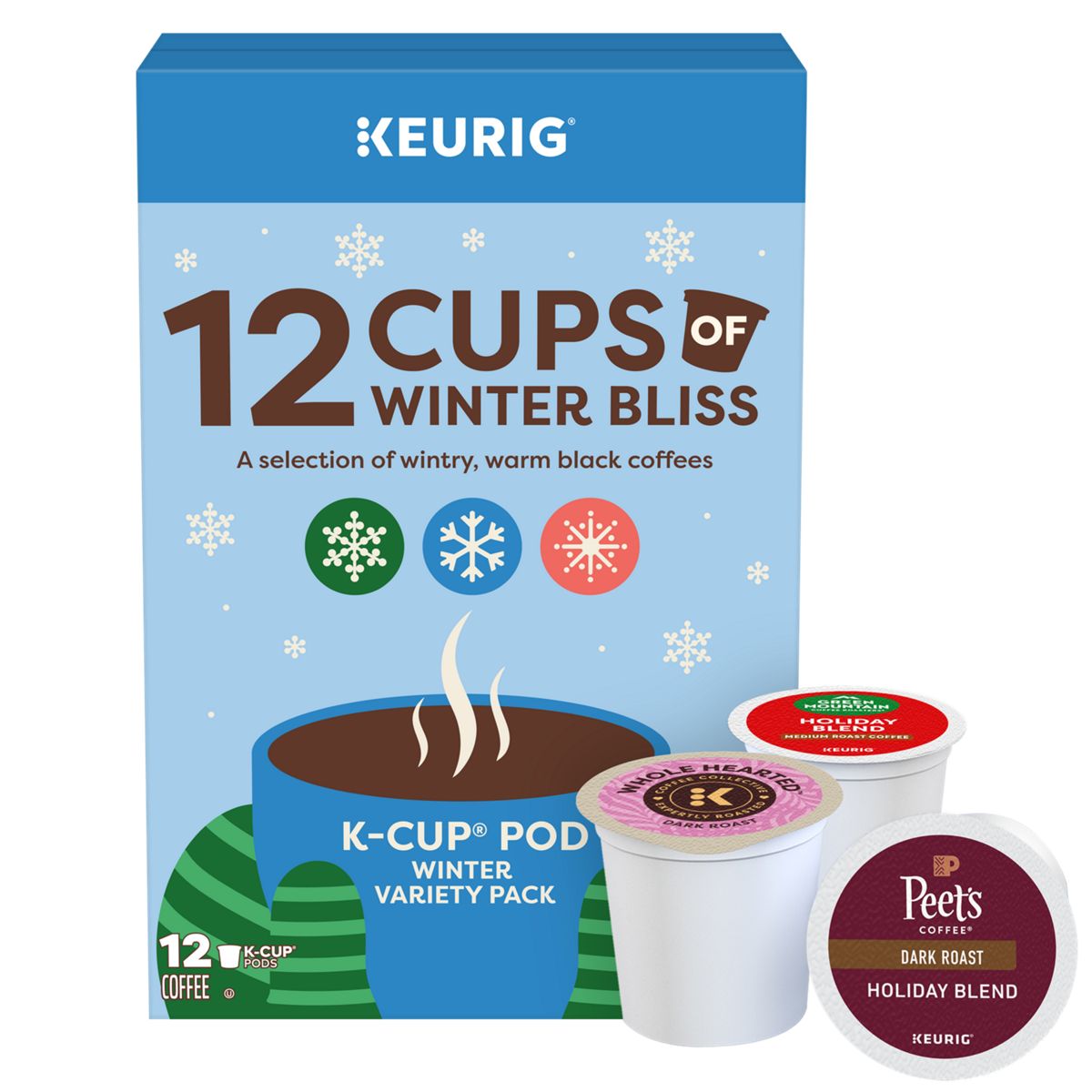 Keurig 12 Cups of Winter Bliss Variety Pack K-Cup Pods