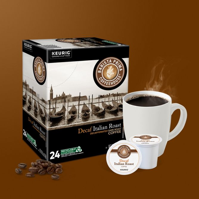 Barista Prima Coffee Italian Roast (DECAF) K-Cup Pods