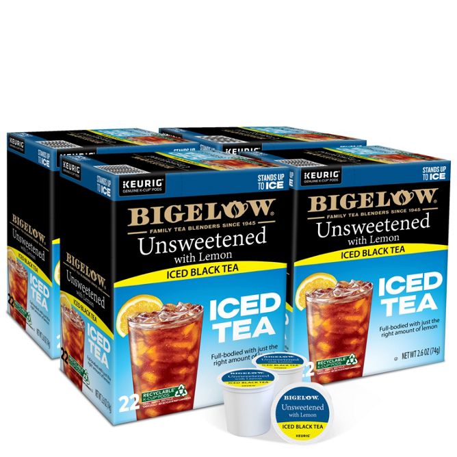 Bigelow Tea Black Tea with Lemon Unsweetened K-Cup Pods