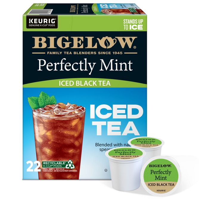 Bigelow Tea Perfectly Mint Iced Black Tea K-Cup Pods