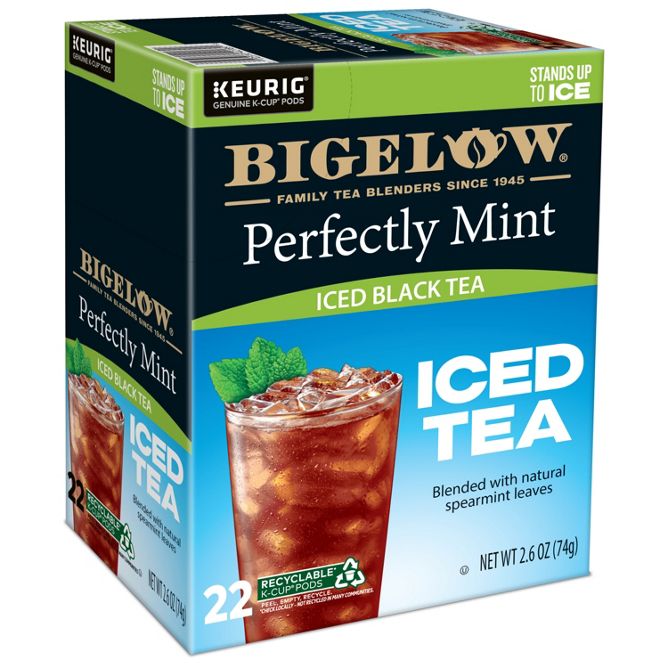 Bigelow Tea Perfectly Mint Iced Black Tea K-Cup Pods
