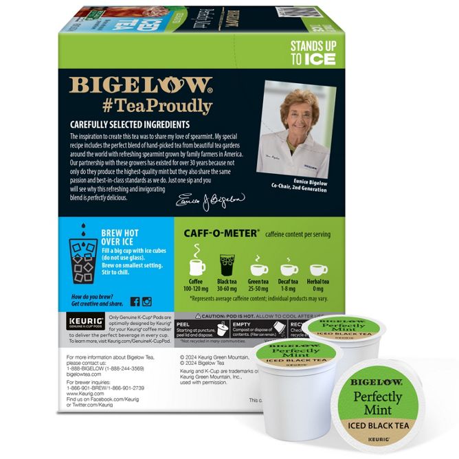 Bigelow Tea Perfectly Mint Iced Black Tea K-Cup Pods