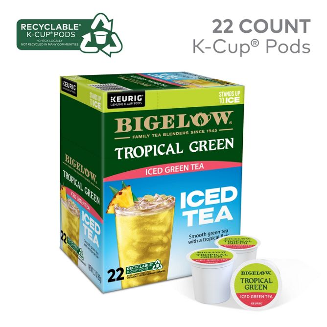 Bigelow Tea Tropical Iced Green Tea K-Cup Pods