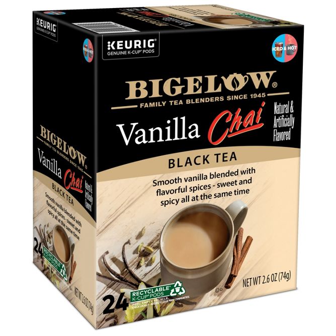 Bigelow Tea Vanilla Chai Tea K-Cup Pods
