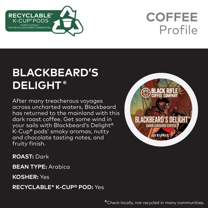 Black Rifle Coffee Blackbeards Delight K-Cup Pods