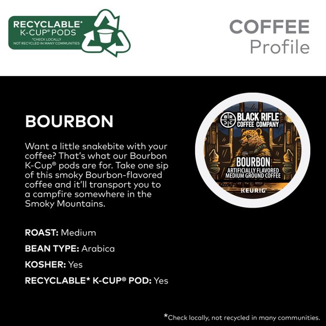 Black Rifle Coffee Bourbon K-Cup Pods