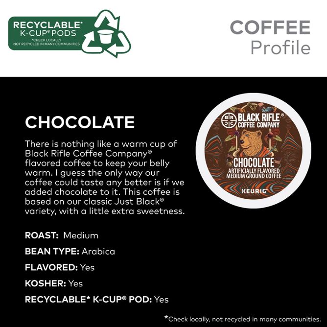 Black Rifle Coffee Chocolate K-Cup Pods