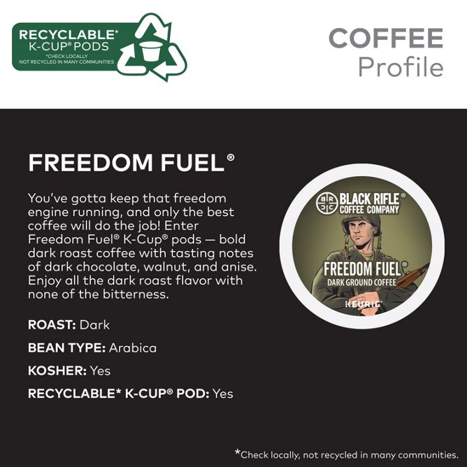 Black Rifle Coffee Freedom Fuel K-Cup Pods