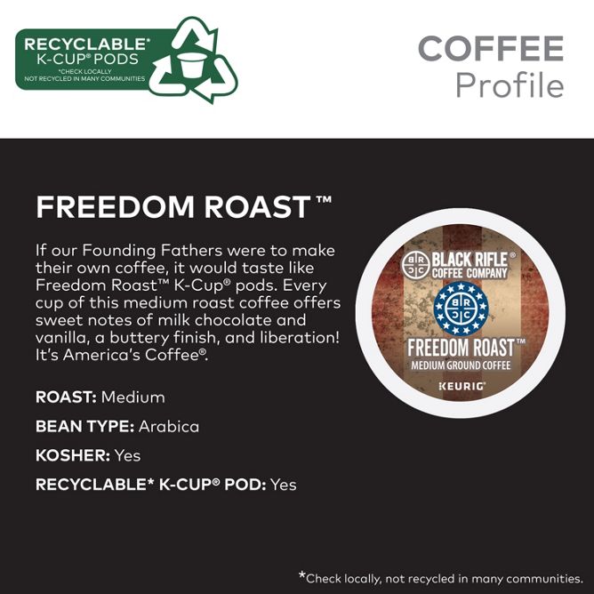 Black Rifle Coffee Freedom Roast K-Cup Pods