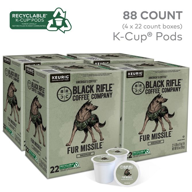 Black Rifle Coffee Fur Missile K-Cup Pods