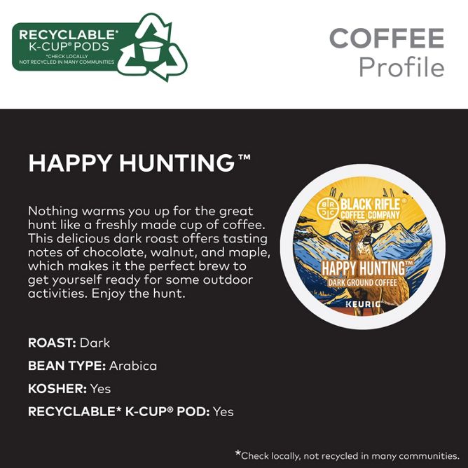 Black Rifle Coffee Happy Hunting K-Cup Pods