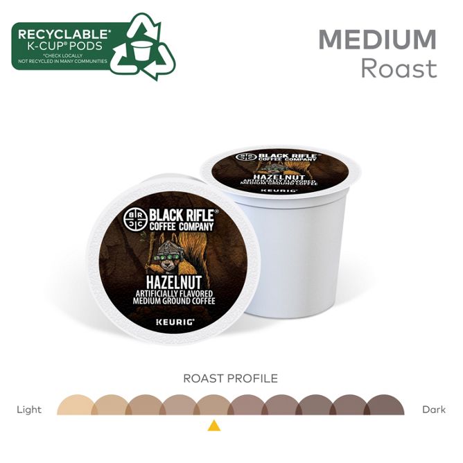 Black Rifle Coffee Hazelnut K-Cup Pods