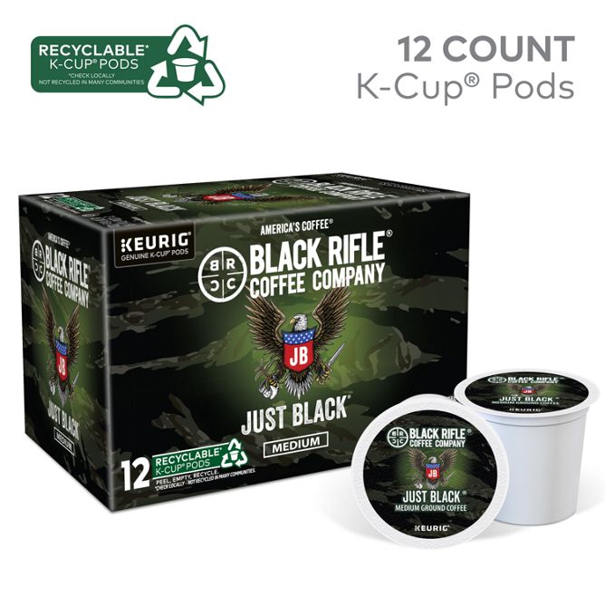 Black Rifle Coffee Just Black K-Cup Pods