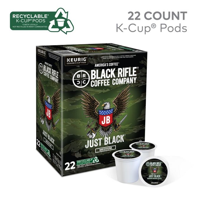Black Rifle Coffee Just Black K-Cup Pods