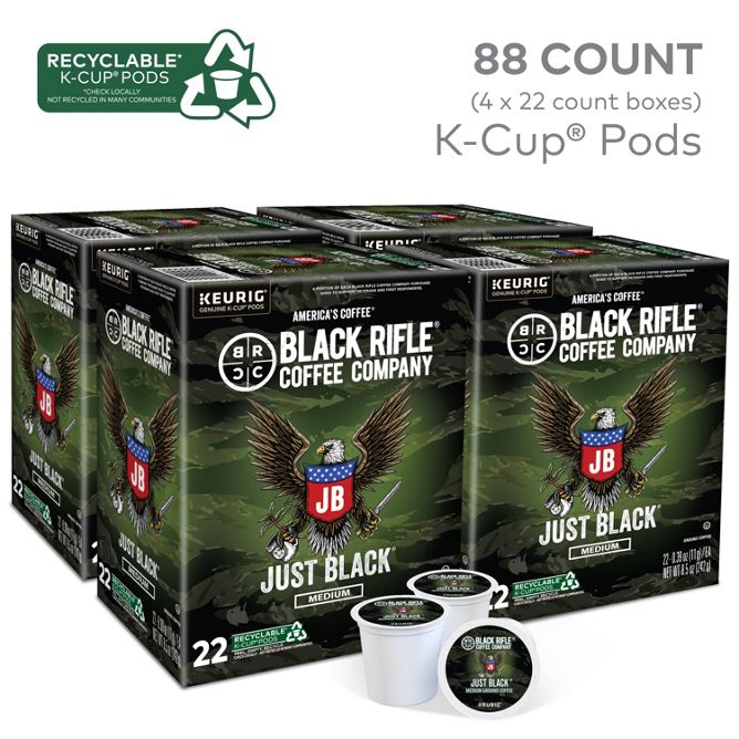 Black Rifle Coffee Just Black K-Cup Pods