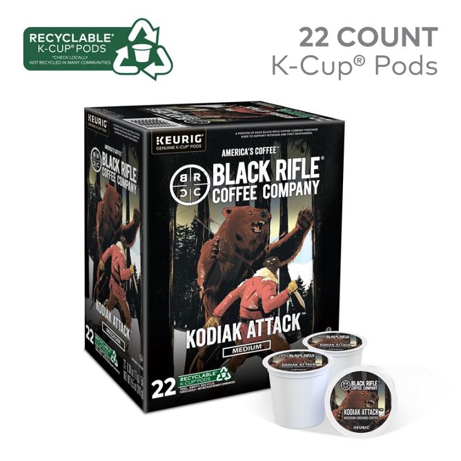 Black Rifle Coffee Kodiak Attack K-Cup Pods