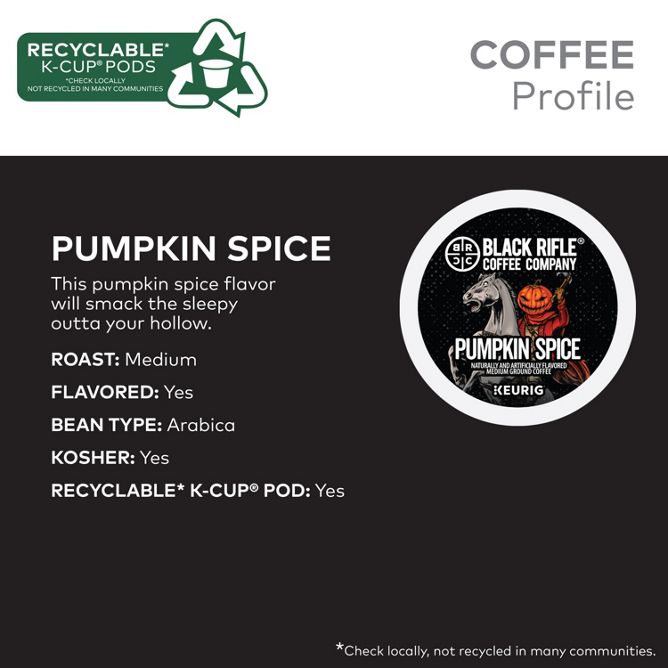 Black Rifle Coffee Pumpkin Spice Coffee K-Cup Pods
