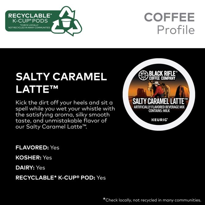Black Rifle Coffee Salty Caramel Latte K-Cup Pods