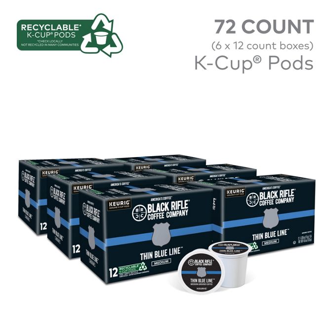 Black Rifle Coffee Thin Blue Line K-Cup Pods