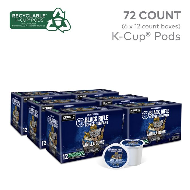 Black Rifle Coffee Vanilla Bomb K-Cup Pods