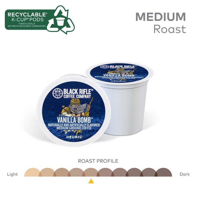 Black Rifle Coffee Vanilla Bomb K-Cup Pods