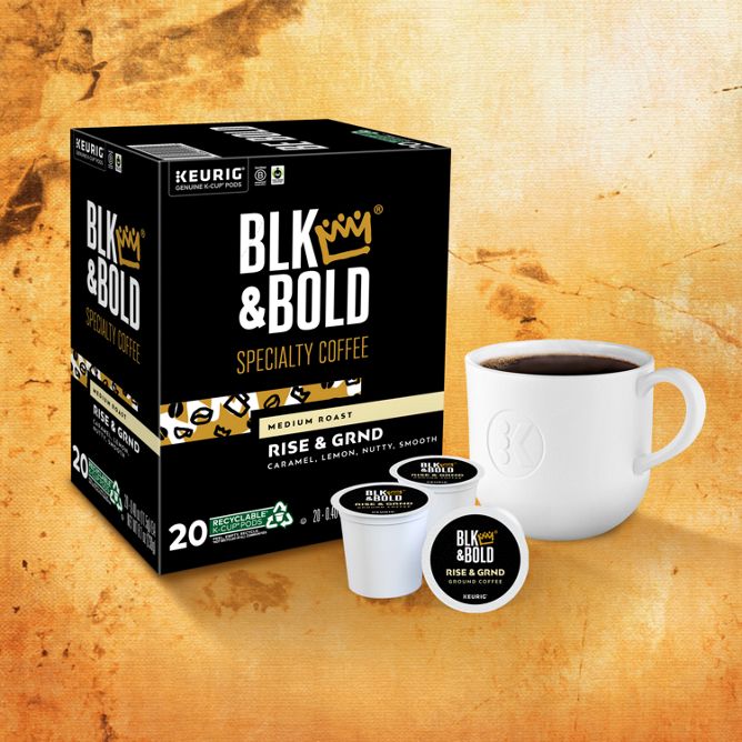 BLK & BOLD Coffee Rise & Grnd K-Cup Pods