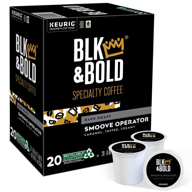 BLK & BOLD Coffee Smoove Operator K-Cup Pods