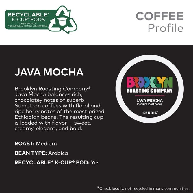 Brooklyn Roasting Company Java Mocha K-Cup Pods