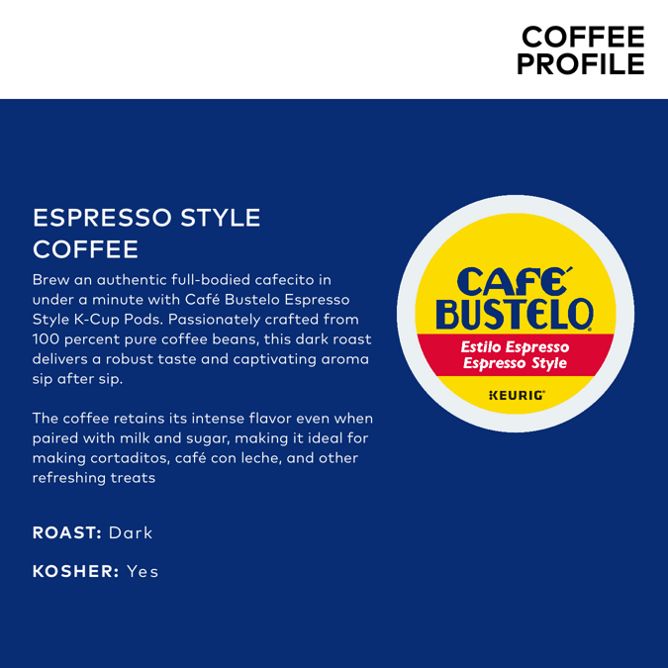 Cafe Bustelo Espresso Style K-Cup Pods