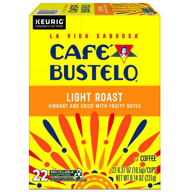 Cafe Bustelo Light Roast K-Cup Pods