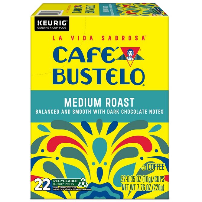 Cafe Bustelo Medium Roast K-Cup Pods