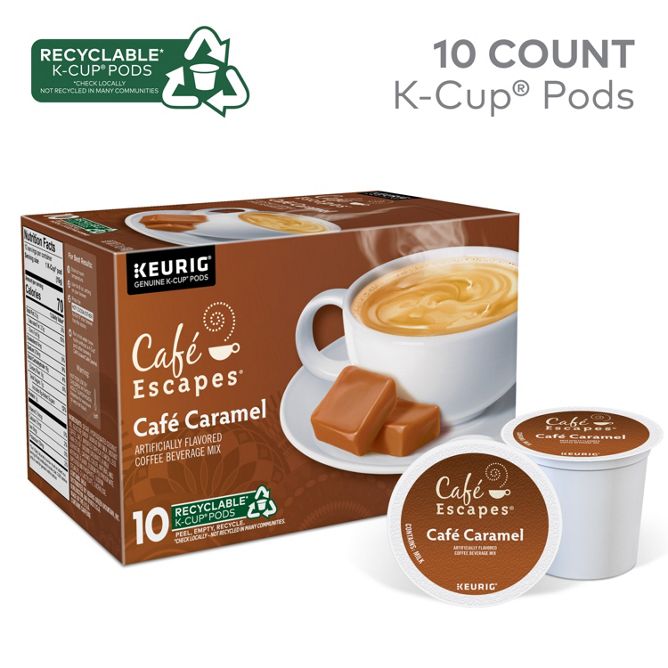 Cafe Escapes Café Caramel K-Cup Pods