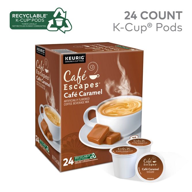 Cafe Escapes Café Caramel K-Cup Pods