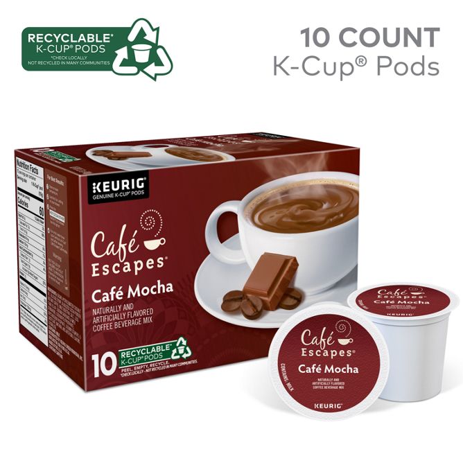 Cafe Escapes Café Mocha K-Cup Pods