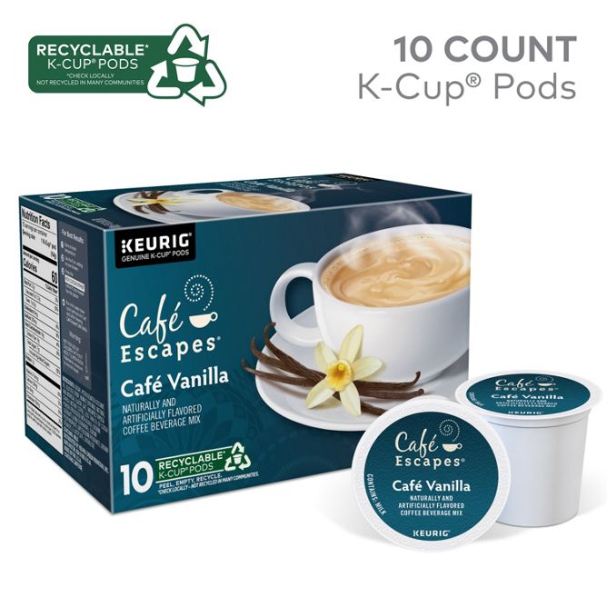Cafe Escapes Café Vanilla K-Cup Pods