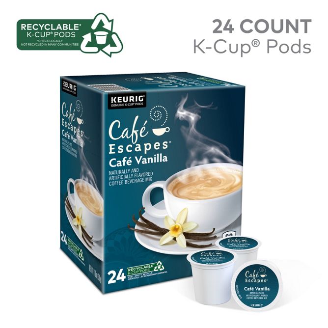 Cafe Escapes Café Vanilla K-Cup Pods