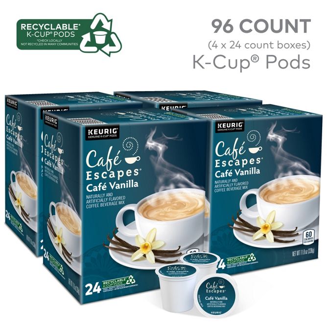 Cafe Escapes Café Vanilla K-Cup Pods