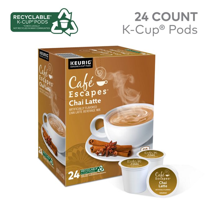 Cafe Escapes Chai Latte K-Cup Pods